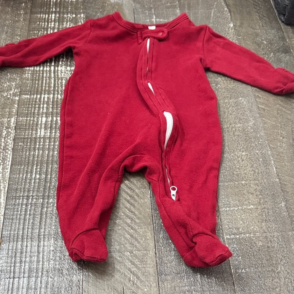 Red newborn onesie boutique